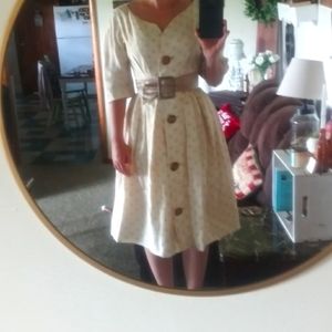 Vintage rare 1950s house dress
